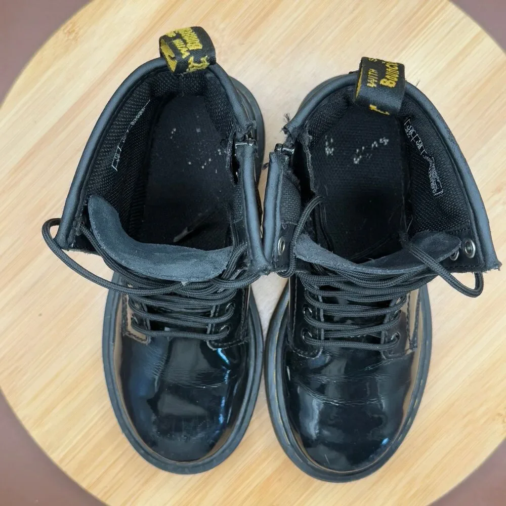 Dr. Martens Black Patent Leather Boots 1460 Size US 13c